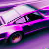 DALL·E 2022-12-13 17.17.50 - synthwave picture of purple porsche 911 accelerating.png